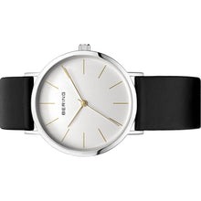Laden Sie das Bild in den Galerie-Viewer, Bering Unisex Uhr Armbanduhr Slim Classic - 13436-001 Lederband