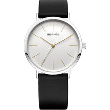 Laden Sie das Bild in den Galerie-Viewer, Bering Unisex Uhr Armbanduhr Slim Classic - 13436-001 Lederband