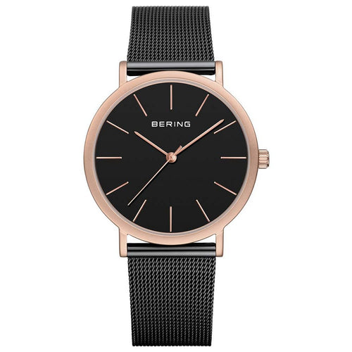 Bering Herren Uhr Armbanduhr Slim Classic - 13436-166-1 Meshband