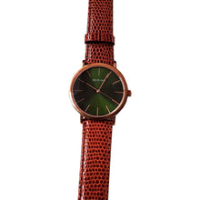 Laden Sie das Bild in den Galerie-Viewer, Bering Herren Uhr Armbanduhr Slim Classic - 13436-469-1-kroko-r Leder