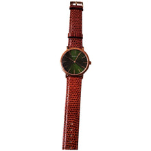 Laden Sie das Bild in den Galerie-Viewer, Bering Herren Uhr Armbanduhr Slim Classic - 13436-469-1-kroko-r Leder