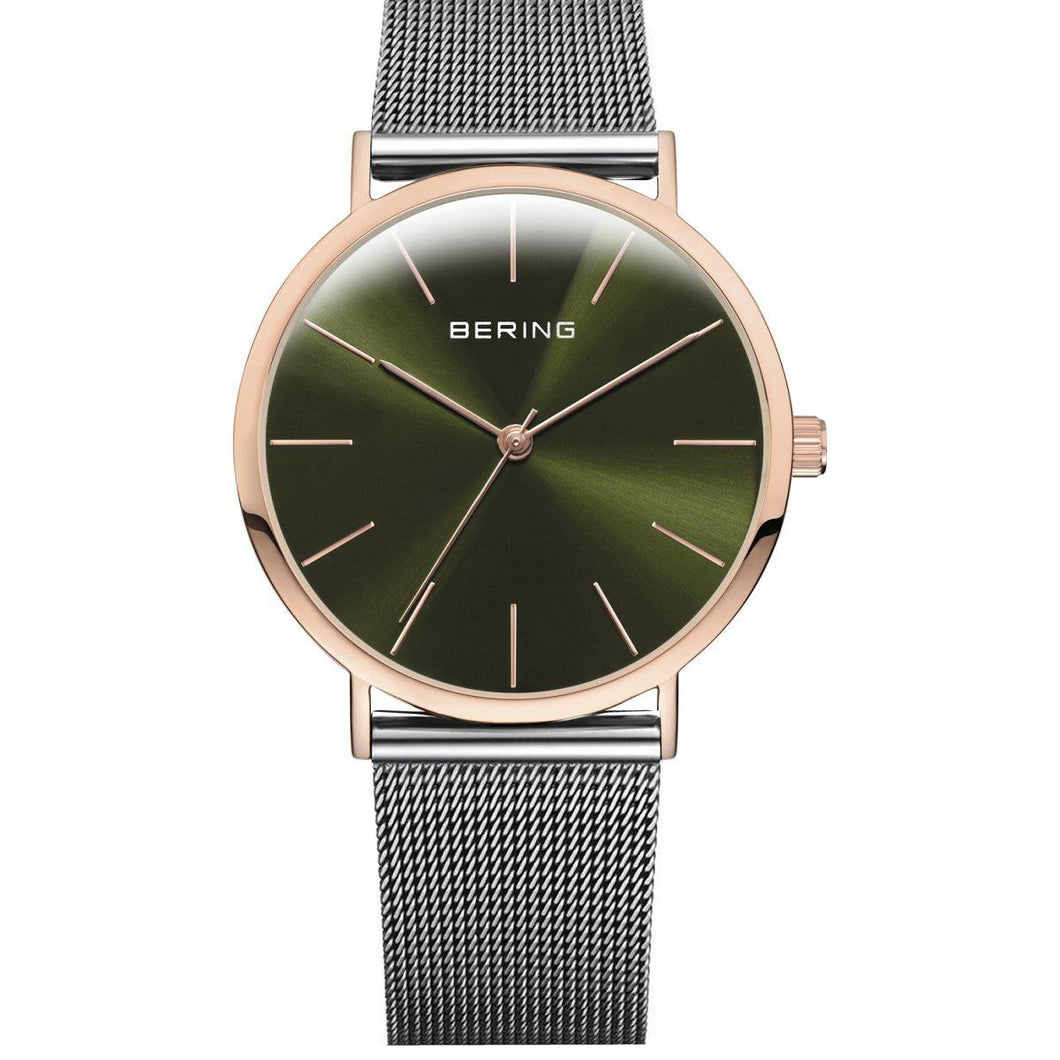Bering Herren Uhr Armbanduhr Slim Classic - 13436-469 Edelstahl