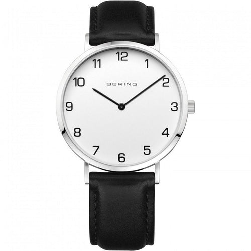 Bering Herren Uhr Armbanduhr Slim - 13940-404-1 Leder
