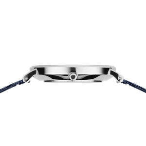 Bering Herren Uhr Armbanduhr Classic Small Second Blau - 14040-307 Edelstahl