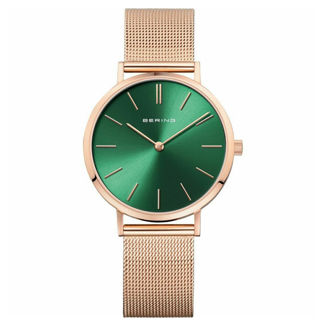 Bering Damen Uhr Armbanduhr Classic Quarz - 14134-368 Edelstahl