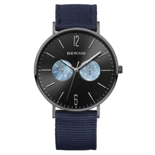 Laden Sie das Bild in den Galerie-Viewer, Bering Unisex Uhr Armbanduhr Classic Multifunktion  - 14240-123-nylon-blau