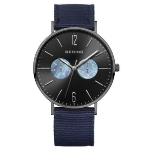 Bering Unisex Uhr Armbanduhr Classic Multifunktion  - 14240-123-nylon-blau