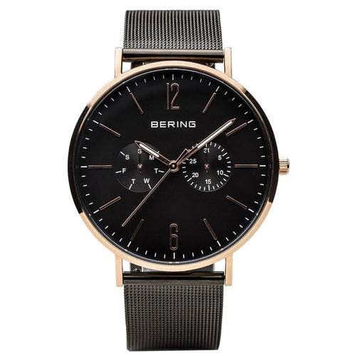Bering Herren Uhr Armbanduhr Classic Multifunktion  - 14240-163-1 Meshband