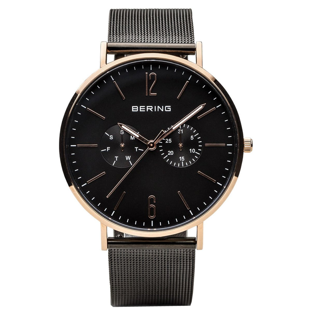 Bering Herren Uhr Armbanduhr Classic Multifunktion  - 14240-163-1 Meshband