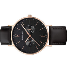 Laden Sie das Bild in den Galerie-Viewer, Bering Herren Uhr Armbanduhr Ultra Slim 14240-166-1 Leder