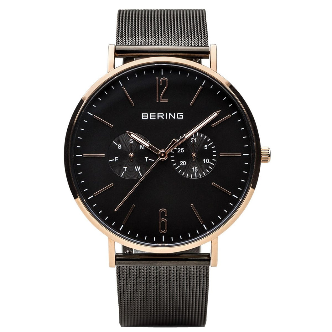 Bering Herren Uhr Armbanduhr Ultra Slim 14240-166-1 Meshband