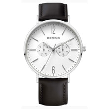 Laden Sie das Bild in den Galerie-Viewer, Bering Herren Uhr Armbanduhr Ultra Slim 14240-404-1 Leder Textil