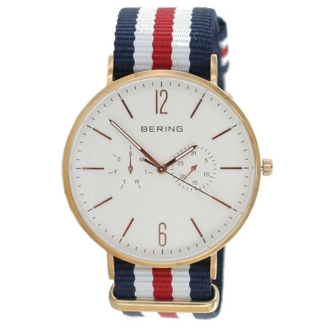 Bering Herren Uhr Armbanduhr Ultra Slim 14240-464 Nylon