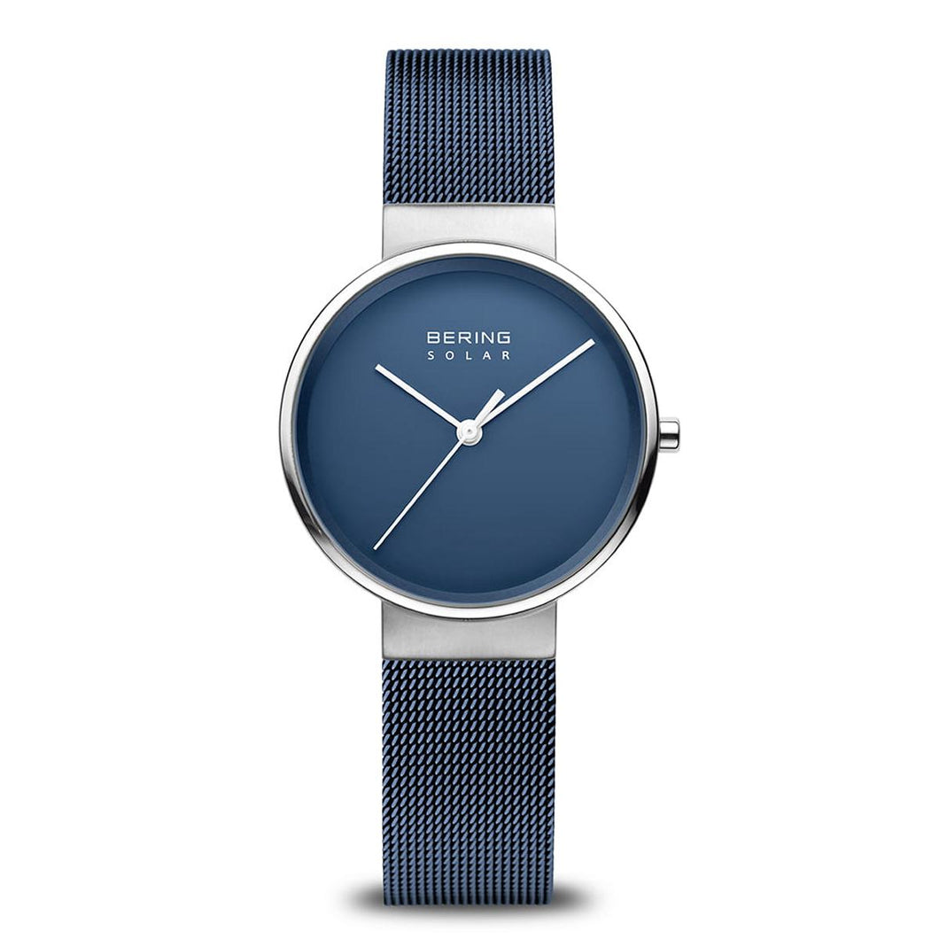 Bering Damen Uhr Armbanduhr Classic Solar - 14331-307 Meshband