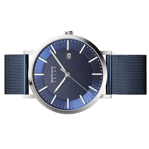 Bering Herren Uhr Armbanduhr Solar - 14439-307-1 Meshband
