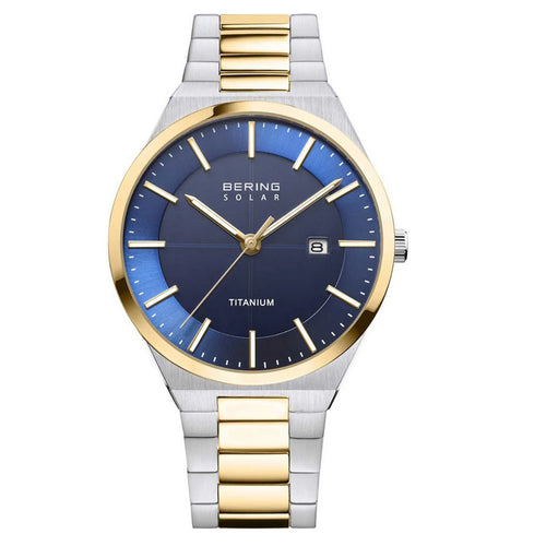 Bering Herren Uhr Armbanduhr Solar Titanium - 14439-717 Edelstahl