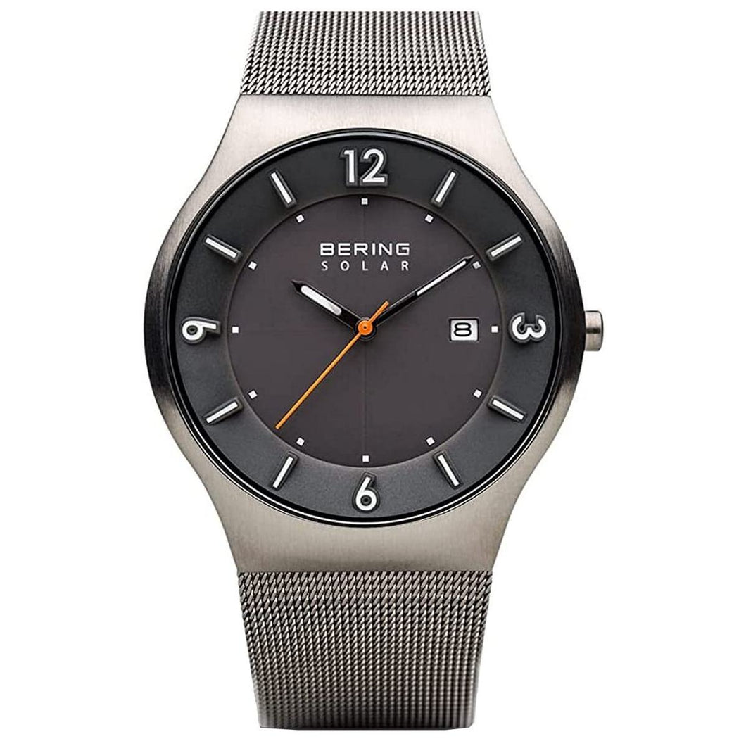 Bering Herren Uhr Armbanduhr Solar - 14440-077 Meshband