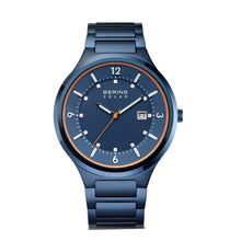 Laden Sie das Bild in den Galerie-Viewer, Bering Herren Uhr Armbanduhr Edelstahl blau 14442-797 Solar