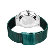 Laden Sie das Bild in den Galerie-Viewer, Bering Herren Uhr Armbanduhr Edelstahl grün 14442-808-1 Solar