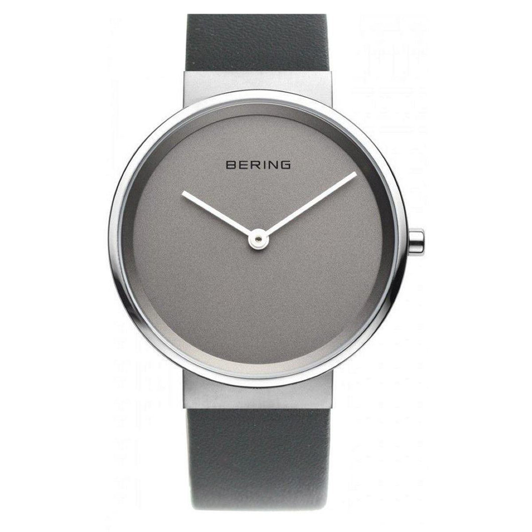 Bering Unisex Uhr Armbanduhr Slim Classic - 14539-077-1 Leder