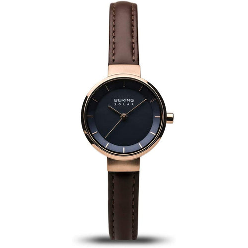 Bering Damen Uhr Armbanduhr Classic Solar - 14627-567 Leder