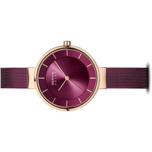 Laden Sie das Bild in den Galerie-Viewer, Bering Damen Uhr Armbanduhr Classic Solar - 14631-969 Meshband