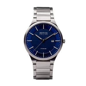 Bering Herren Uhr Armbanduhr Solar Titanium - 15239-777 Edelstahl