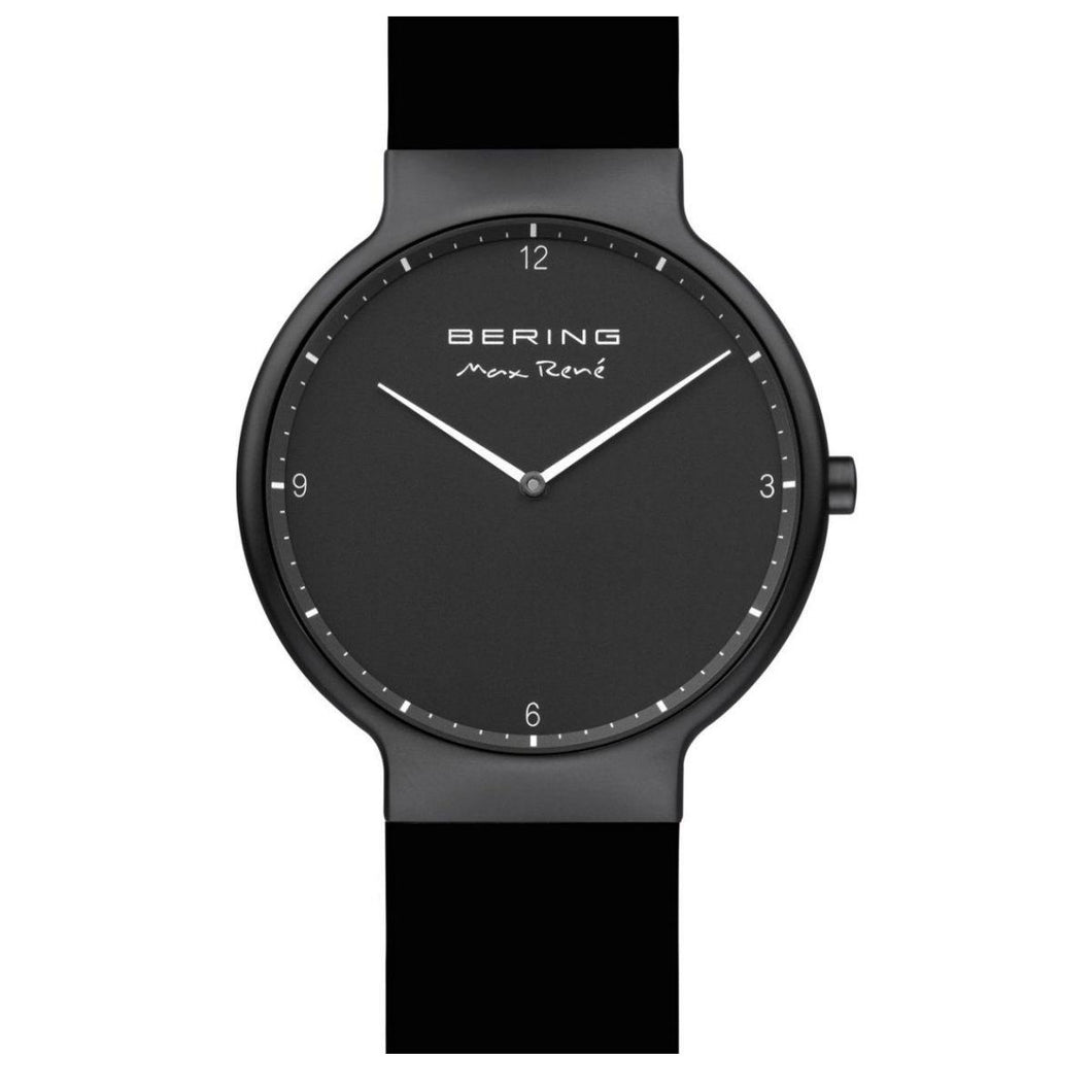 Bering Herren Uhr Armbanduhr Max René  Ultra Slim - 15540-523-sw Leder