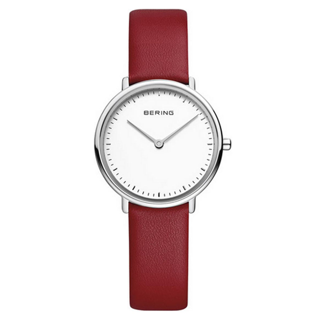 Bering Damen Uhr Armbanduhr Ultra Slim - 15729-604 Leder