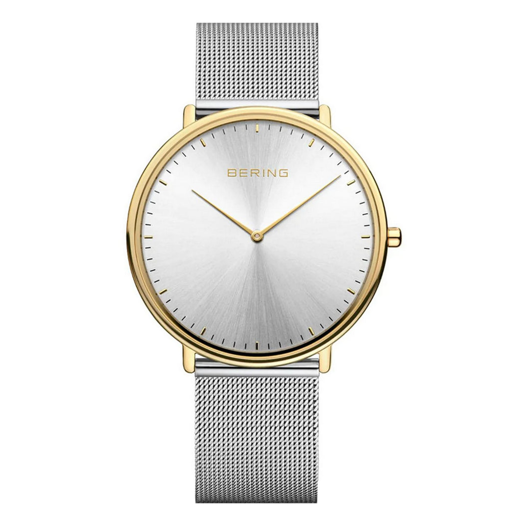 Bering Unisex Uhr Armbanduhr Ultra-Slim bicolor - 15739-010 Edelstahl