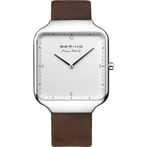 Bering Herren Uhr Armbanduhr Max René Ultra Slim - 15836-504-1 Leder