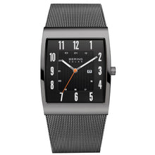 Laden Sie das Bild in den Galerie-Viewer, Bering Herren Uhr Armbanduhr Solar Ultra Slim 16433-377 Meshband