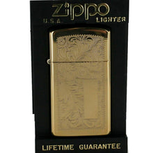 Laden Sie das Bild in den Galerie-Viewer, Zippo Feuerzeug Modell 1652B Slim Brass Venetian