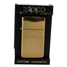 Laden Sie das Bild in den Galerie-Viewer, Zippo Feuerzeug Modell 1654 Slim Solid Brass 1932-1991