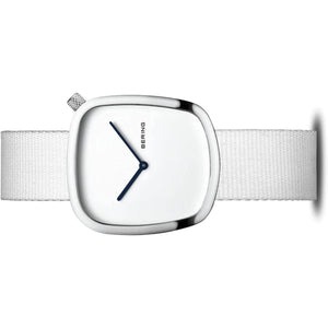 Bering Damen Uhr Armbanduhr Slim Classic - 18034-007 Nylon-Armband