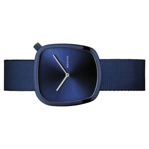 Bering Damen Uhr Armbanduhr Slim Classic - 18034-397 Nylon-Armband