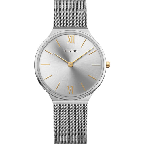 Bering Damen Uhr Armbanduhr Ultra-Slim Silber - 18434-010 Edelstahl