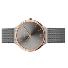 Laden Sie das Bild in den Galerie-Viewer, Bering Damen Uhr Armbanduhr Ultra-Slim Grau - 18434-369 Edelstahl