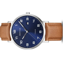 Laden Sie das Bild in den Galerie-Viewer, Bering Herren Uhr Armbanduhr Titanium  - 18640-567 Leder