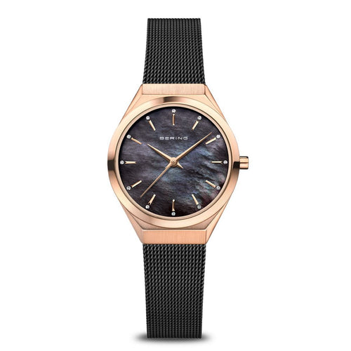 Bering Damen Uhr Armbanduhr Ultra Slim 18729-166-1 Meshband