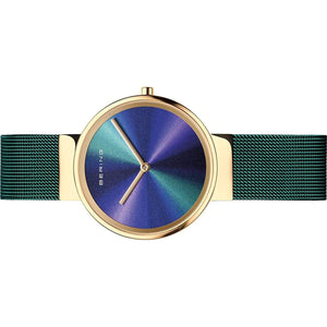 Bering Damen Uhr Armbanduhr Classic Aurora - 19031-828-1 Meshband