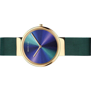 Bering Damen Uhr Armbanduhr Classic Aurora - 19031-828-1 Meshband