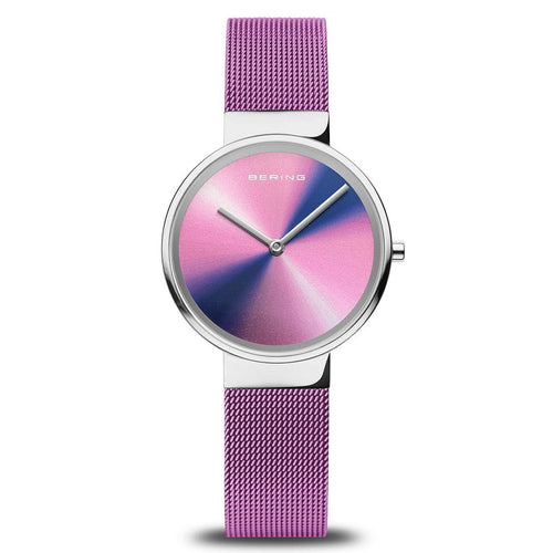 Bering Damen Uhr Armbanduhr Classic Aurora - 19031-909 Meshband