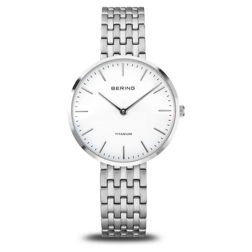 Bering Damen Uhr Armbanduhr Quarz - 19334-004 Titan