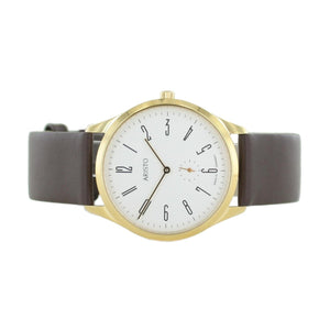 Aristo Bauhaus 1069 Herren Uhr Edelstahl 1H37 Leder