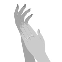 Laden Sie das Bild in den Galerie-Viewer, s.Oliver Jewel Damen Ring Silber Doppel-X 201252