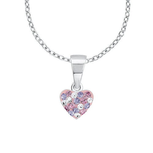 Prinzessin Lillifee Kinder Kids Halskette Silber Herz Kristalle 2013171