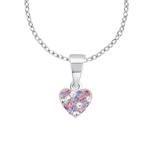 Prinzessin Lillifee Kinder Kids Halskette Silber Herz Kristalle 2013171