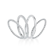 Laden Sie das Bild in den Galerie-Viewer, s.Oliver Jewel Damen Ring Silber Zirkonia Steckringe 201503
