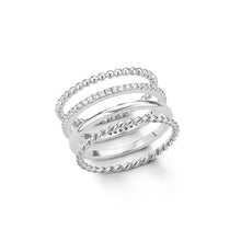 Laden Sie das Bild in den Galerie-Viewer, s.Oliver Jewel Damen Ring Silber Zirkonia Steckringe 201503